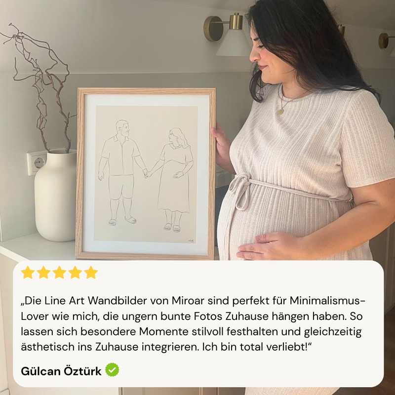 Line Art Portrait als Geschenk zum Vatertag Product Image 3