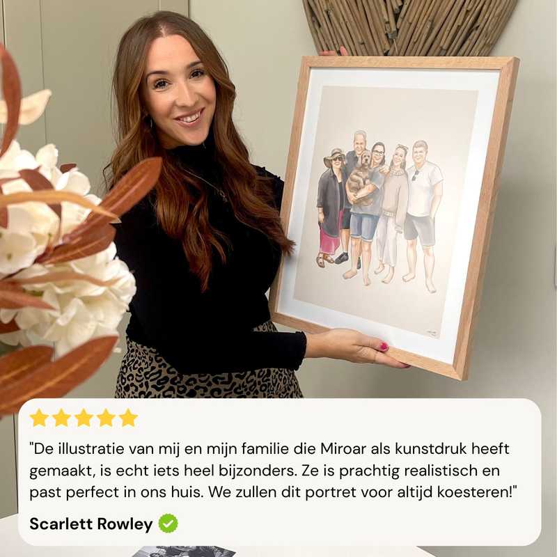 Aquarelportret op maat – Uniek verjaardagscadeau Product Image 3