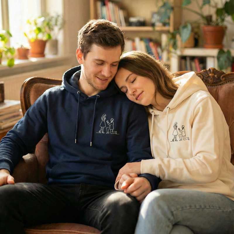Personalisierter Partner Hoodie Product Image 4