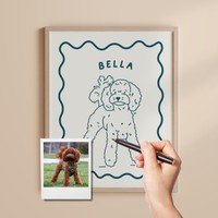 Haustierportrait zeichnen lassen Funky Stil