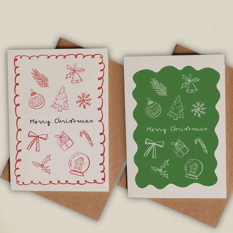 10er Weihnachtskarten Set Product Image 4