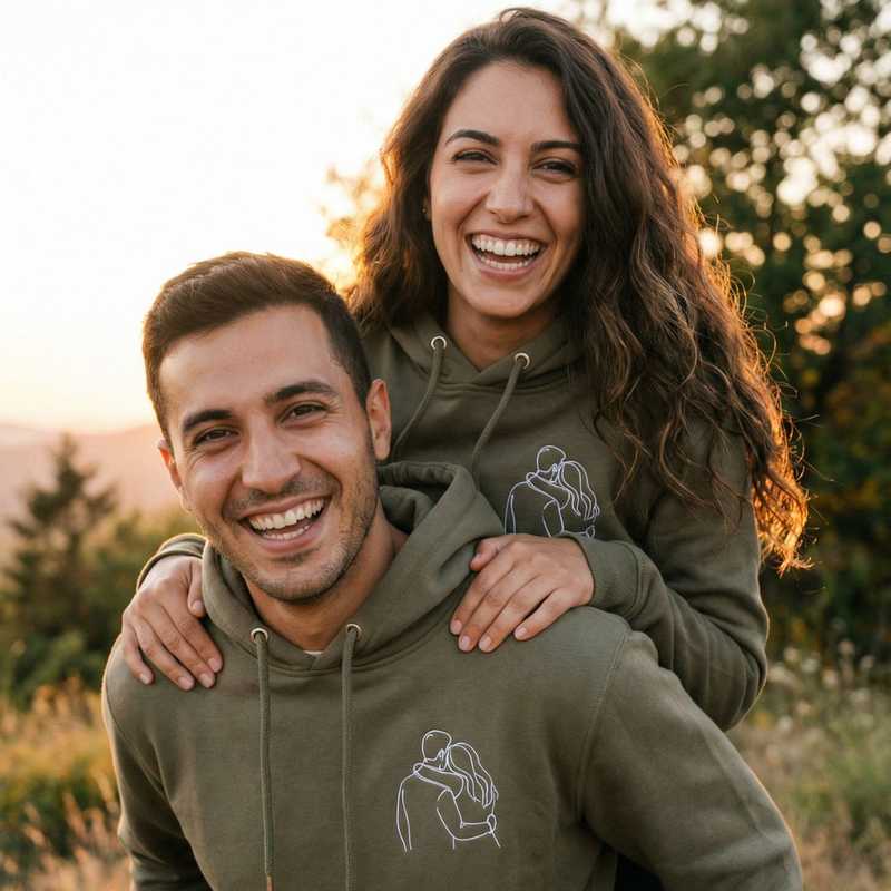 Personalisierter Partner Hoodie Product Image 2