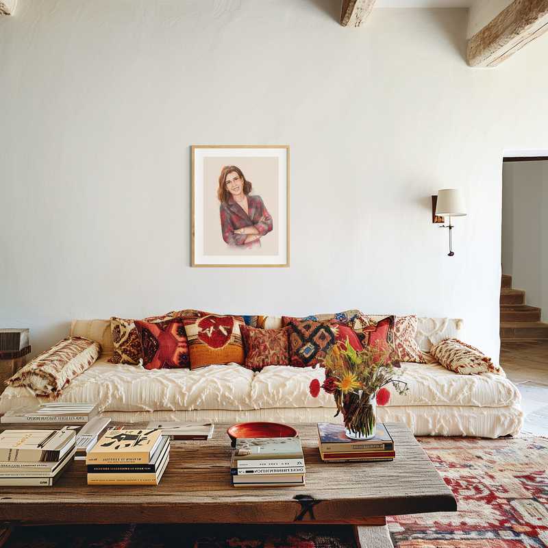 Portrait zeichnen lassen Wasserfarbenstil Product Image 4