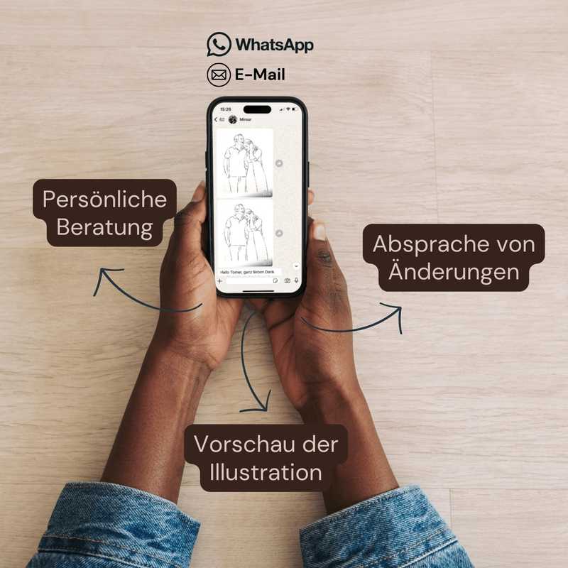 Personalisiertes Portrait in Line Art für Jahrestag oder Hochzeitstag Product Image 12