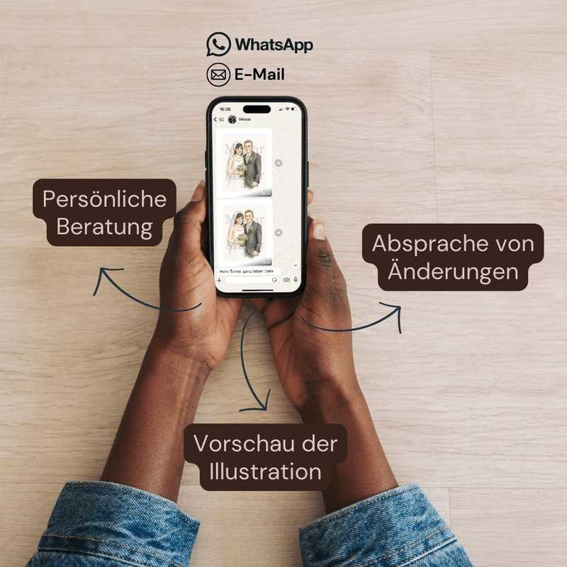 Wasserfarben Portrait zeichnen lassen als Geburtstagsgeschenk Product Image 9