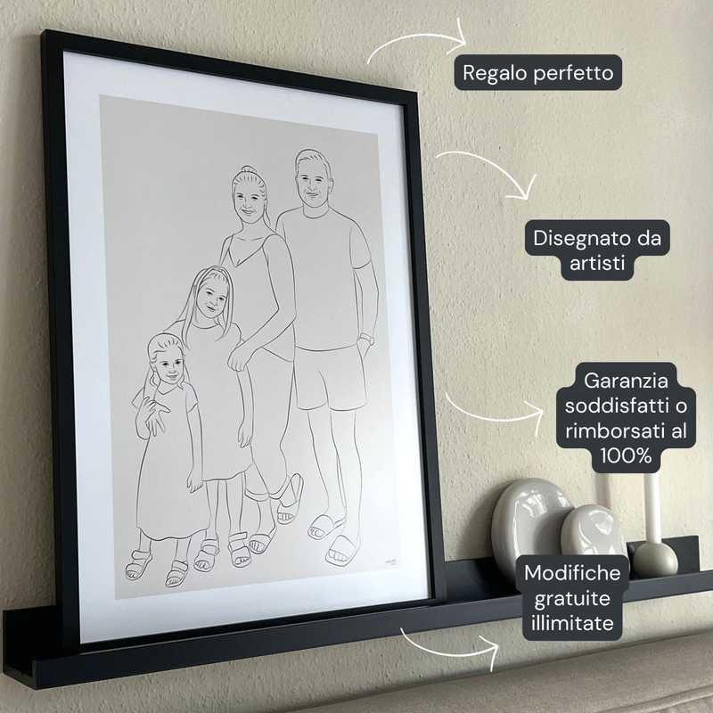 Ritratto personalizzato Line Art Product Image 7