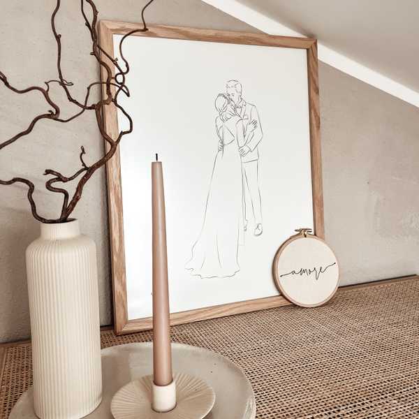 Ritratto personalizzato in Line Art Product Image