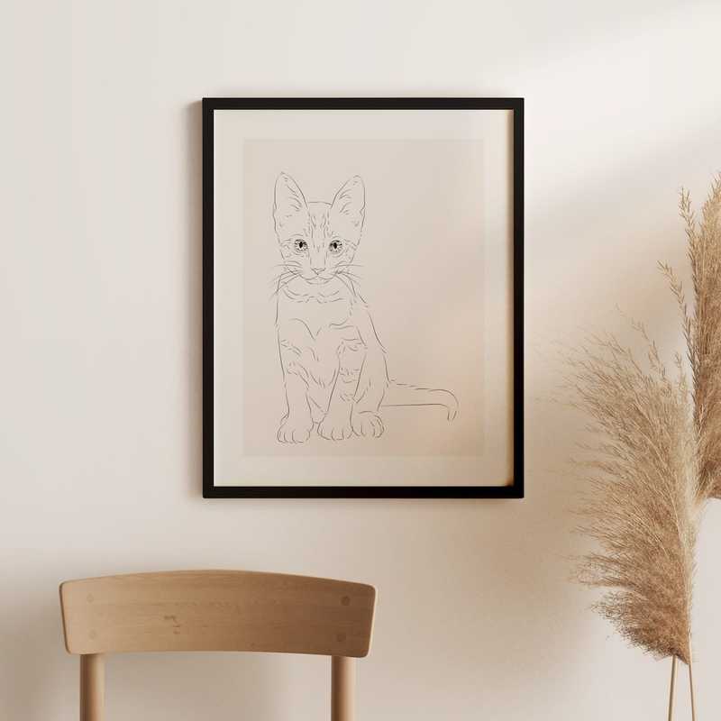 Dieren Line Art portret laten tekenen Product Image 1
