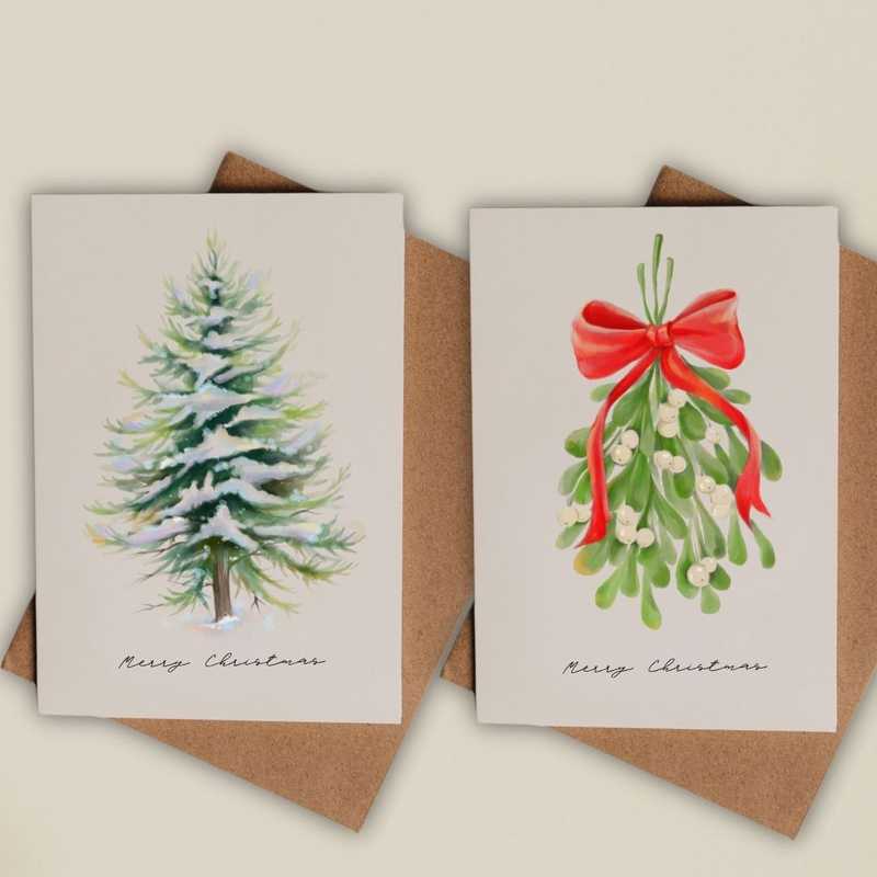 10er Weihnachtskarten Set Product Image 2