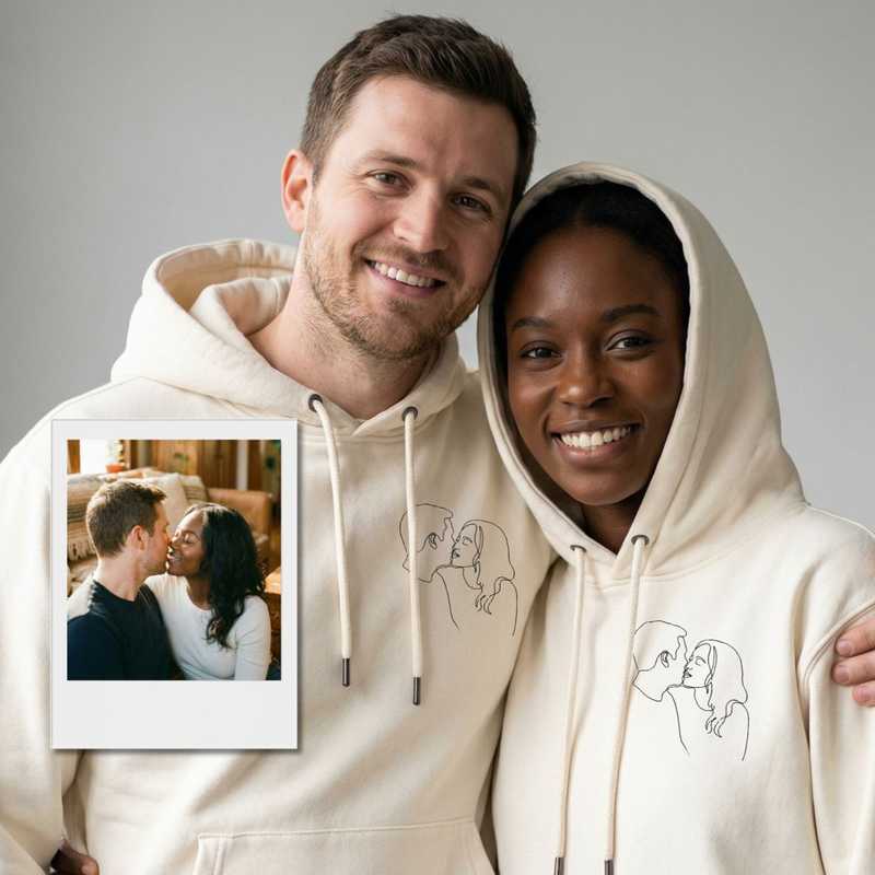 Personalisierter Partner Hoodie Product Image 1