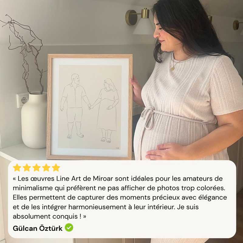 Portrait Line Art comme cadeau pour la fête des pères Product Image 4