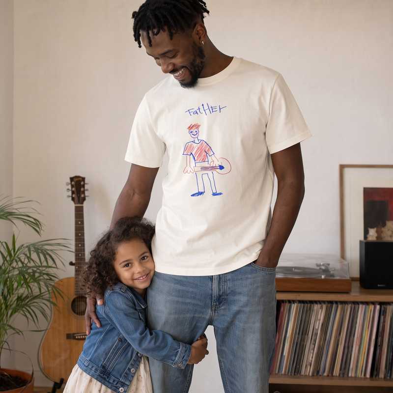 T-Shirt mit Kinderzeichnung Product Image 2